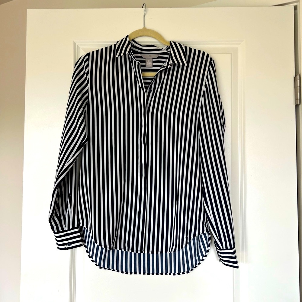 H&M Striped Blouse